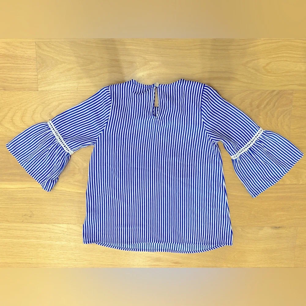 Monteau Girl striped dress - Picture 5 of 5